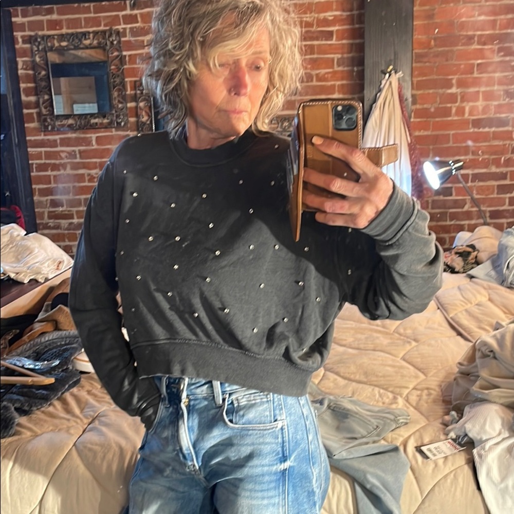 Star Studded indigo blue Sweatshirt